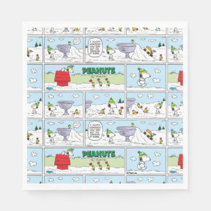 Serviette En Papier Snoopy et l'équipage Zamboni