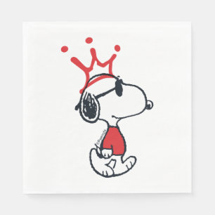 Serviette En Papier Snoopy - Joe Cool Crown
