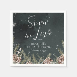 Serviette En Papier Snow In Love