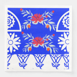 Serviette En Papier Snowball Florah Napkin Design