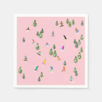 Snowboarders rose Illustration du snowboard