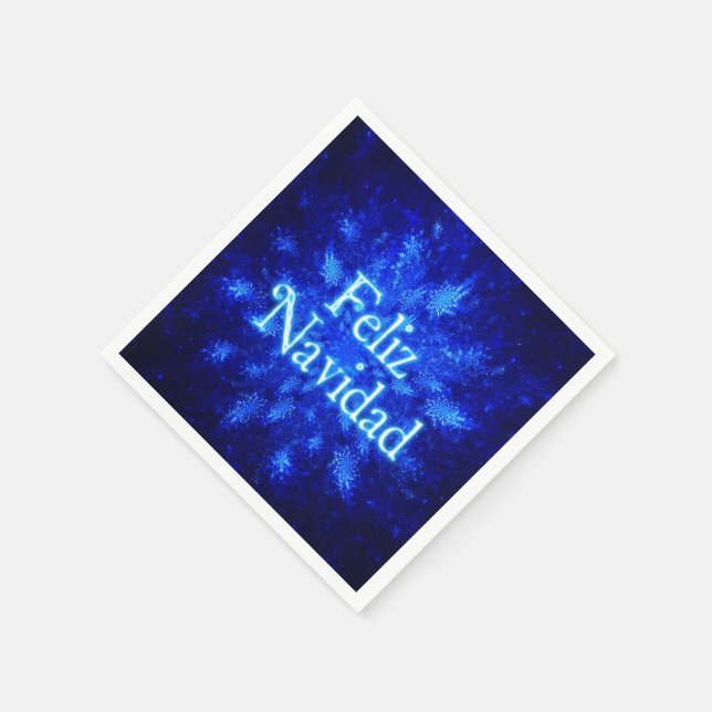 Serviette En Papier Snowburst - Feliz Navidad (Coin)