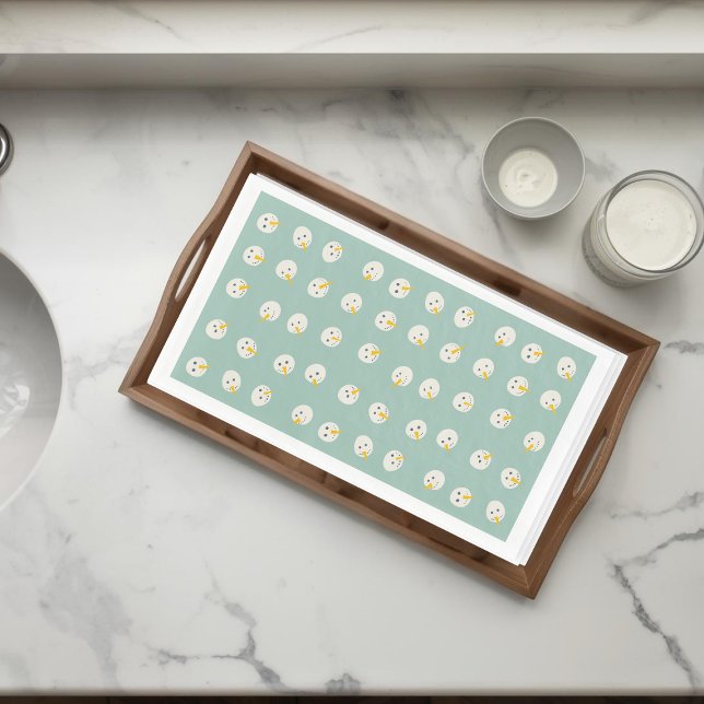 Serviette En Papier Snowmen Faces Paper Guest Towels (Créateur téléchargé)