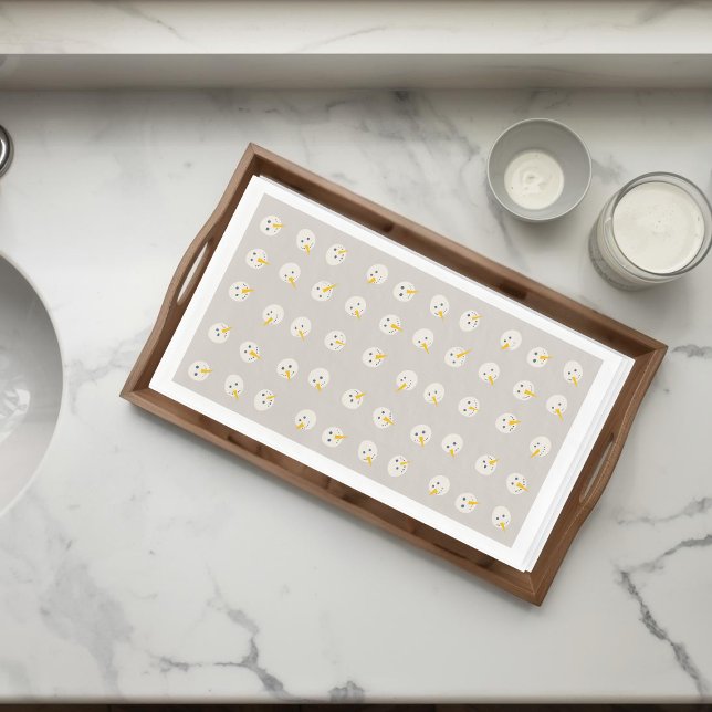 Serviette En Papier Snowmen Faces Paper Guest Towels (Créateur téléchargé)