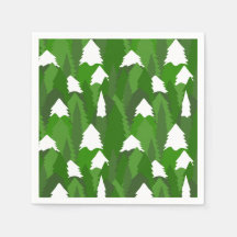 Snowy Pine Forest