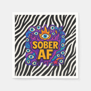 Serviette En Papier Sober AF - Motif Zèbre -