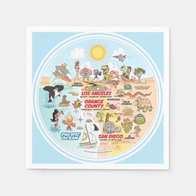 Serviette En Papier SoCal (Devant)