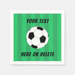 Serviette En Papier Soccer Ball Field Sports sur mesure