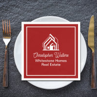 Société immobilière rouge Realtor personnalisé