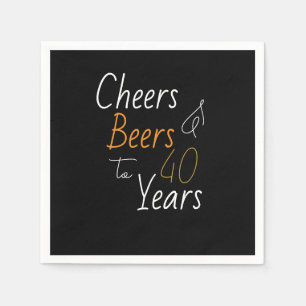 Serviette En Papier Soeurs et bières 40e anniversaire
