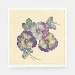 Serviette En Papier Soft Pansy Floral Napkins | Everyday & Special Occ