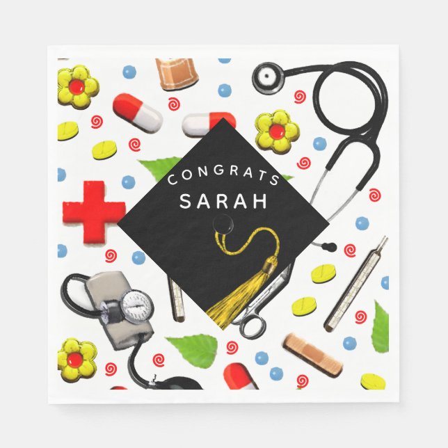 Serviette En Papier Soins infirmiers (Devant)