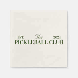 Serviette En Papier soirée à thème club de pickleball