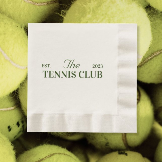 Serviette En Papier soirée à thème club de tennis (Créateur téléchargé)