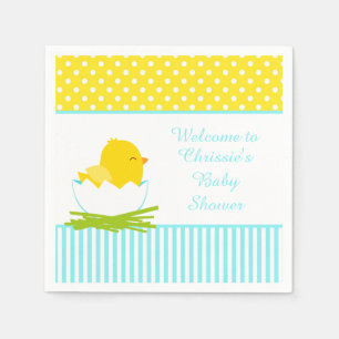 Serviette En Papier Soirée Baby shower de poussette mignonne Blue Boy