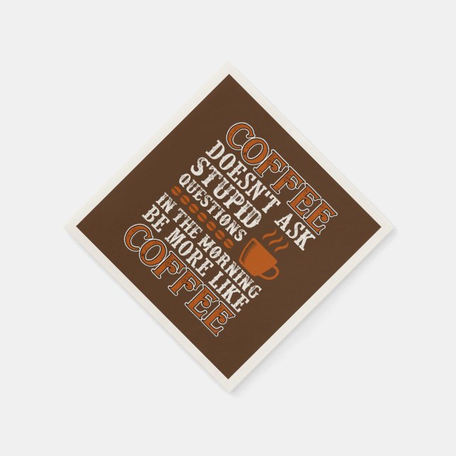 Serviette En Papier soirée café amusante (Coin)