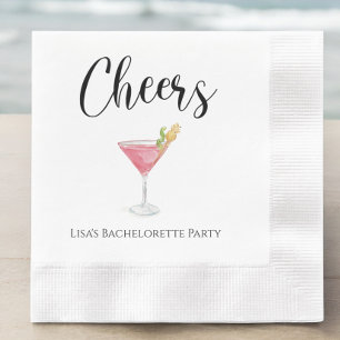 Serviette En Papier Soirée Cosmopolite de Bachelorette