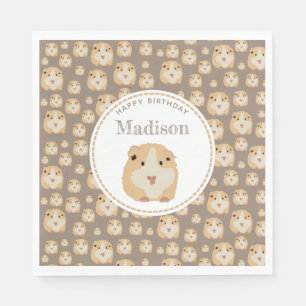 Serviette En Papier Soirée d'anniversaire de Motif de hamster mand per