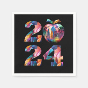 Serviette En Papier Soirée de la Saint-Sylvestre 2024 -