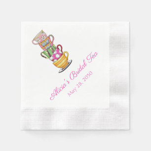 Serviette En Papier Soirée de thé personnalisée napperie