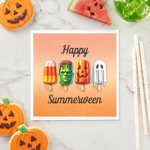 Serviette En Papier Soirée d'été Halloween Summerween