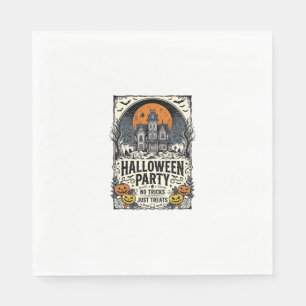 Serviette En Papier Soirée Halloween Vintage Pas de Farces Rien que de