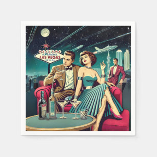 Serviette En Papier Soirée Martini Las Vegas Age Spatial