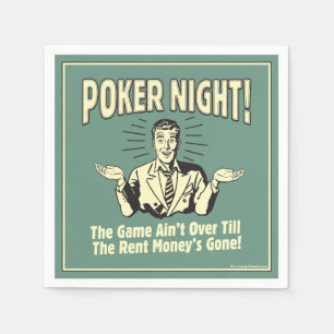 Serviette En Papier Soirée Poker ! Le jeu n'est pas fini