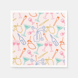 Serviette En Papier Soirée toscane