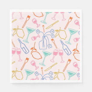 Serviette En Papier Soirée toscane