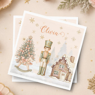 Serviette En Papier Soldat Casse-Noisette Sucre Prune Noël Anniversair