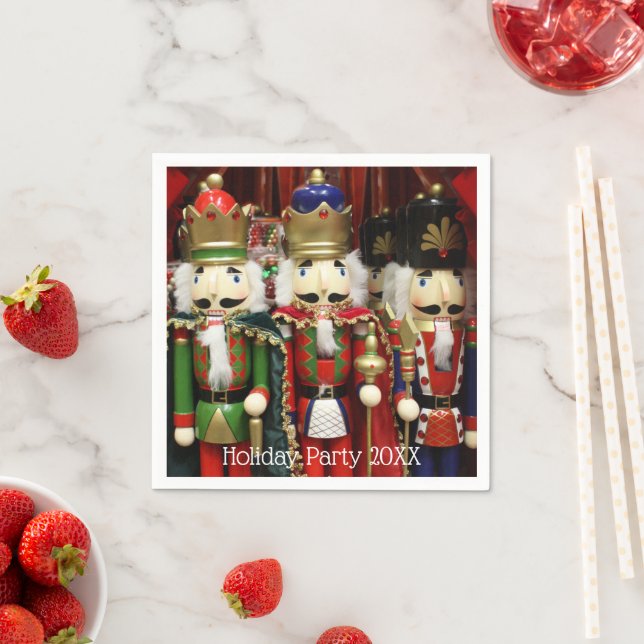 Serviette En Papier Soldats de Noël des Noisettes (En situation)