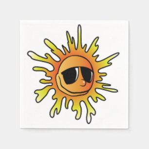 Serviette En Papier SOLEIL D'ÉTÉ cool