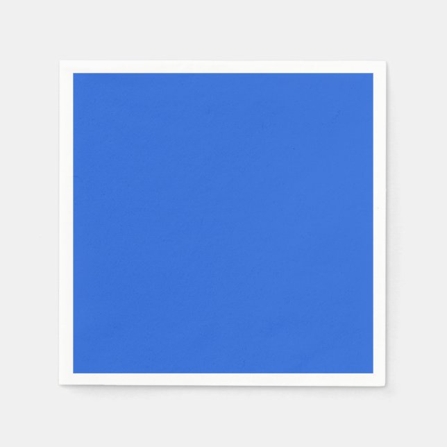 Serviette En Papier Solide Royal Blue Toute Occasion (Devant)