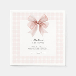 Serviette En Papier Some Bunny Sweet Baby Shower Rose