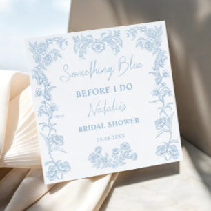 Serviette En Papier Something Blue Before I Do Floral Baby Shower de M