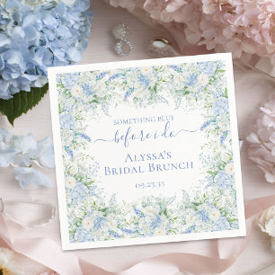 Serviette En Papier Something Blue Before I Do Floral Baby Shower n'es