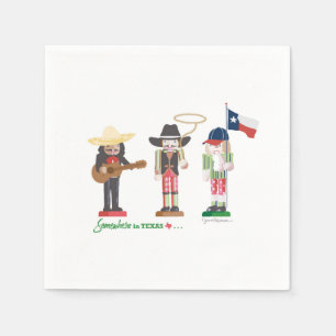 Serviette En Papier "Somewhere in Texas", Texas Nutcrackers