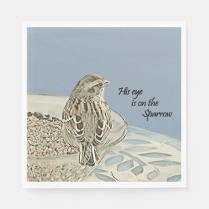 Serviette En Papier Son oeil est sur le Bruant - Papier Napkin