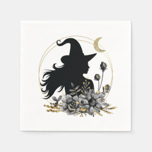 Serviette En Papier Sorcière contemporaine d'Halloween