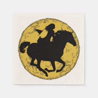 Serviette En Papier Sorcières et pleine lune