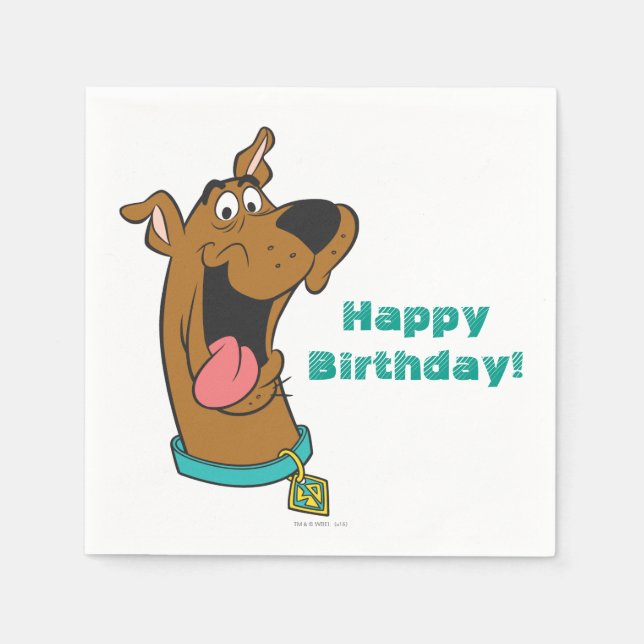 Serviette En Papier Sortie de la langue Scooby-Doo (Devant)