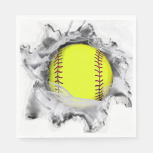 Serviette En Papier Sotball Team Party
