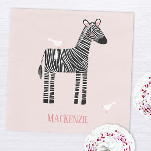 Serviette En Papier Sote Zebra Pink