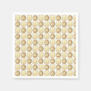 Serviette En Papier Soupe Matzo Ball Matzah Flatpain Cuisine Pâque
