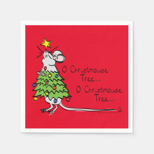 Serviette En Papier Souris Arbre de Noël Enfants amusants