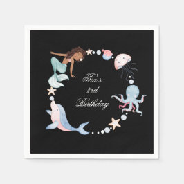 Serviette En Papier Sous la mer