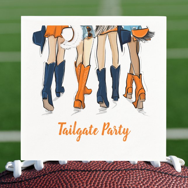 Serviette En Papier Southern Game Day Tailgate Quatre Dames élégantes (Créateur téléchargé)