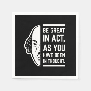 Serviette En Papier Soyez Génial En Acte Shakespeare Thespian Citation