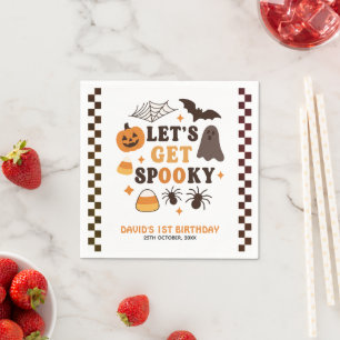Serviette En Papier Soyons Éffrayants pour l'anniversaire d'Halloween